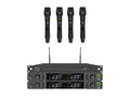 Q-AUDIO QWM1970 HH 4 WAY HANDHELD WIRELESS SYSTEM with TOURING RACK CASE