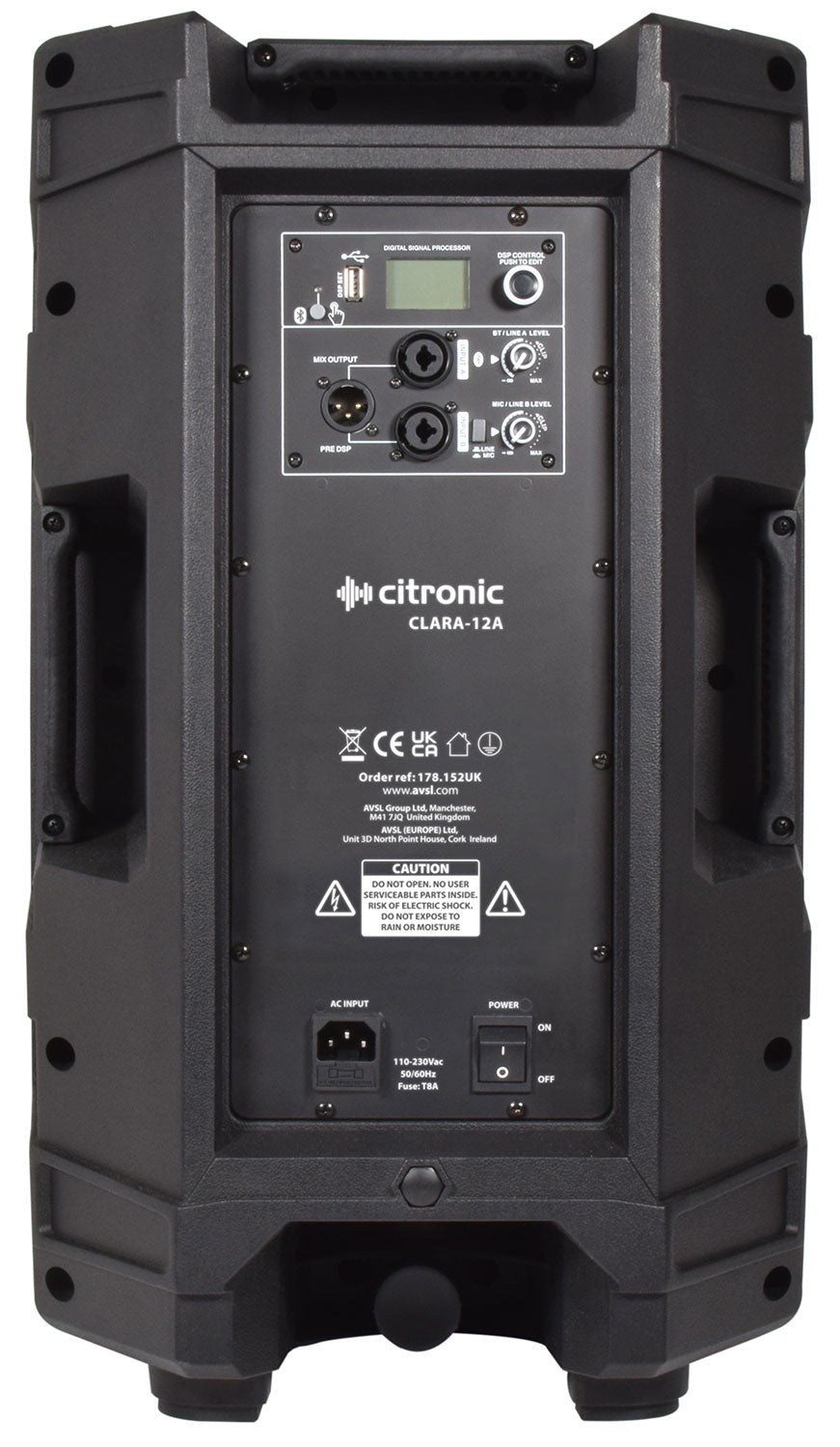 Citronic CLARA 12A 12 inch Powered Speakers - ONE PAIR