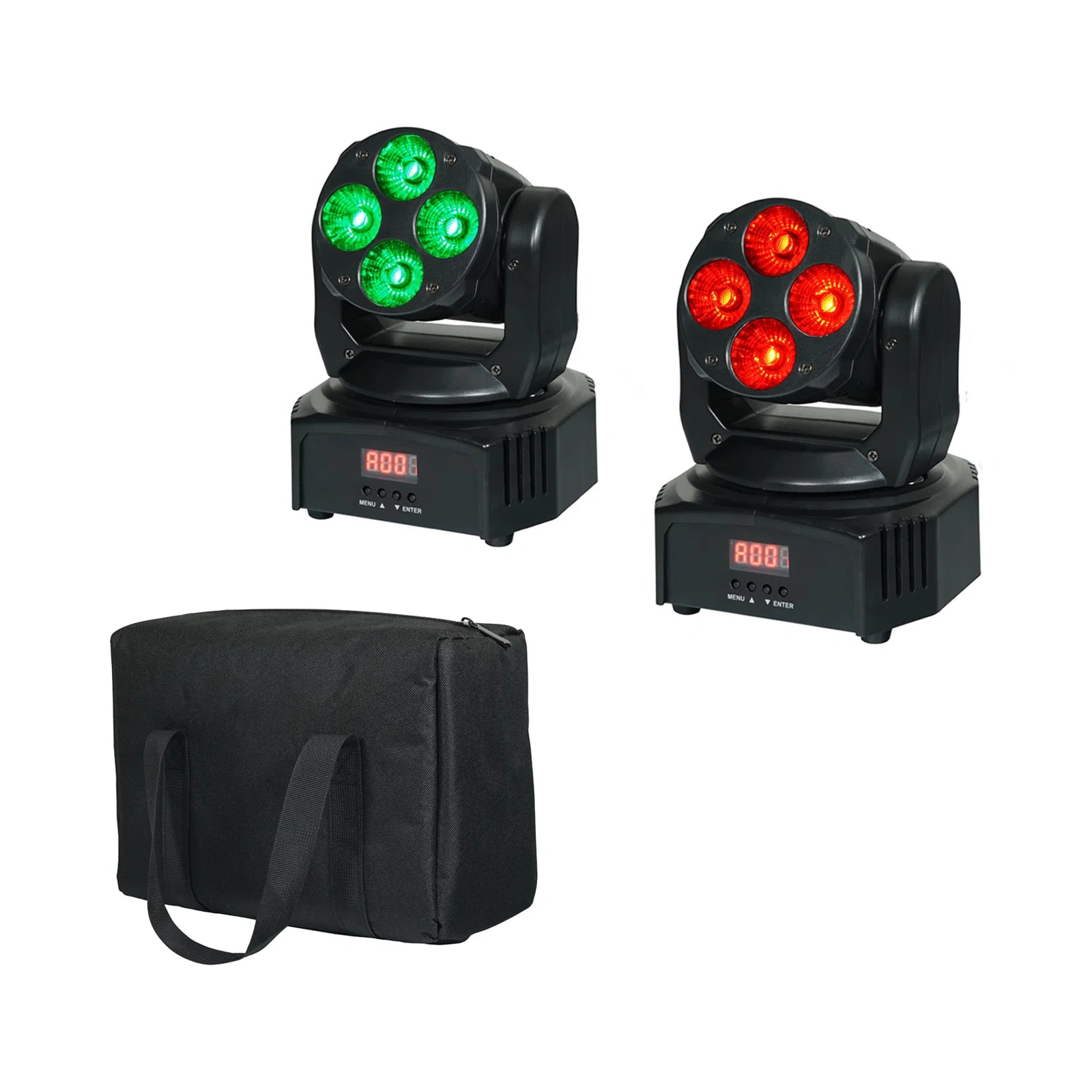 EQUINOX FUSION 40 Pack - One Pair of Moving Heads in Carry Bag with DMX Cable