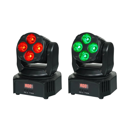 EQUINOX FUSION 40 Pack - One Pair of Moving Heads in Carry Bag with DMX Cable FLASH SALE - MAY MADNESS !!