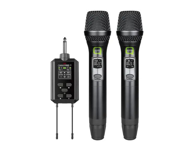 Q AUDIO QWM1900 HH V2 DUAL WIRELESS HANDHELD SYSTEM