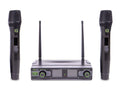 Q AUDIO QWM1950 HH DUAL HANDHELD MICROPHONE SYSTEM with Carry Case