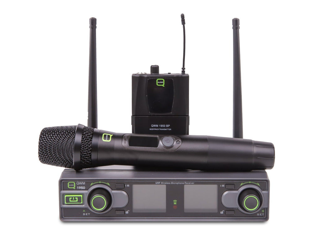 Q AUDIO QWM1950 HH+BP Hand Held and Belt Pack System
