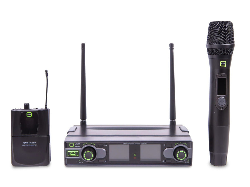 Q AUDIO QWM1950 HH+BP Hand Held and Belt Pack System