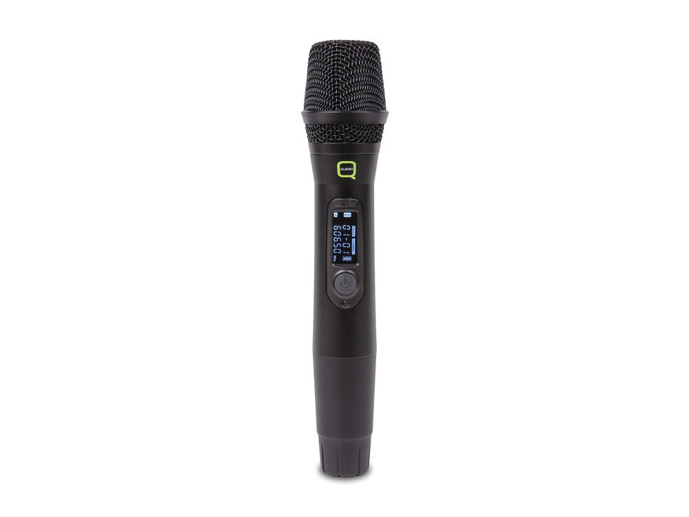 Q AUDIO QWM1950 HH DUAL HANDHELD MICROPHONE SYSTEM with Carry Case