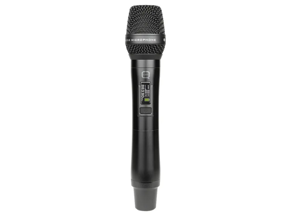 Q-AUDIO QWM1970 HH UHF Dual Channel Diversity Handheld Wireless System - 19" Rack Mountable